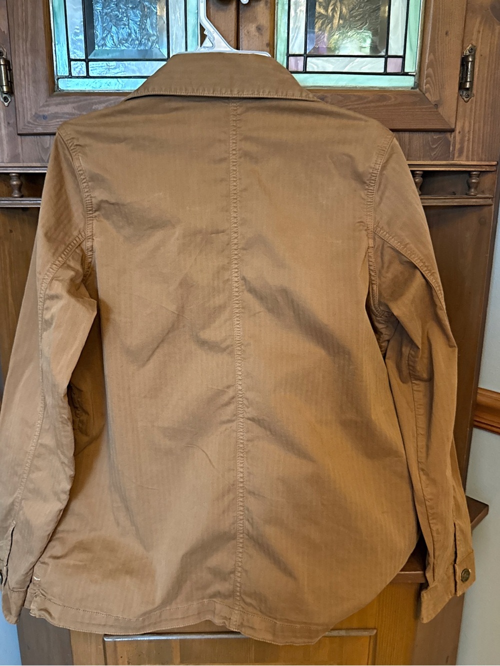 Orvis organic cotton blend utility chore jacket in a tan shade, M 2021 edition - Picture 2 of 12